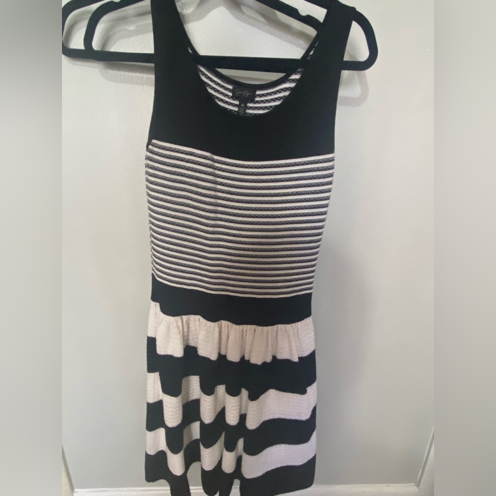Jessica Simpson, medium, black and white, tank dress, knee length